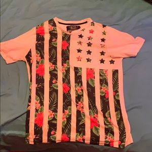 Floral American Flag Tee